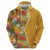 Africa Tropical Flowers Hoodie Yellow Version - Wonder Print Shop