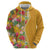 Africa Tropical Flowers Hoodie Yellow Version - Wonder Print Shop