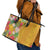 Africa Tropical Flowers Leather Tote Bag Yellow Version - Wonder Print Shop
