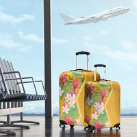 Africa Tropical Flowers Luggage Cover Yellow Version - Wonder Print Shop