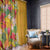 Africa Tropical Flowers Window Curtain Yellow Version - Wonder Print Shop
