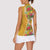 Africa Tropical Flowers Women Sleeveless Polo Shirt Yellow Version - Wonder Print Shop