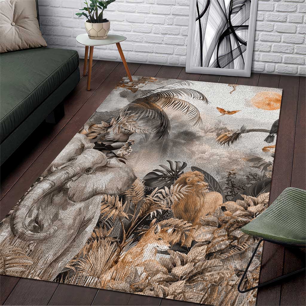 Africa Safari Animals Area Rug - Wonder Print Shop