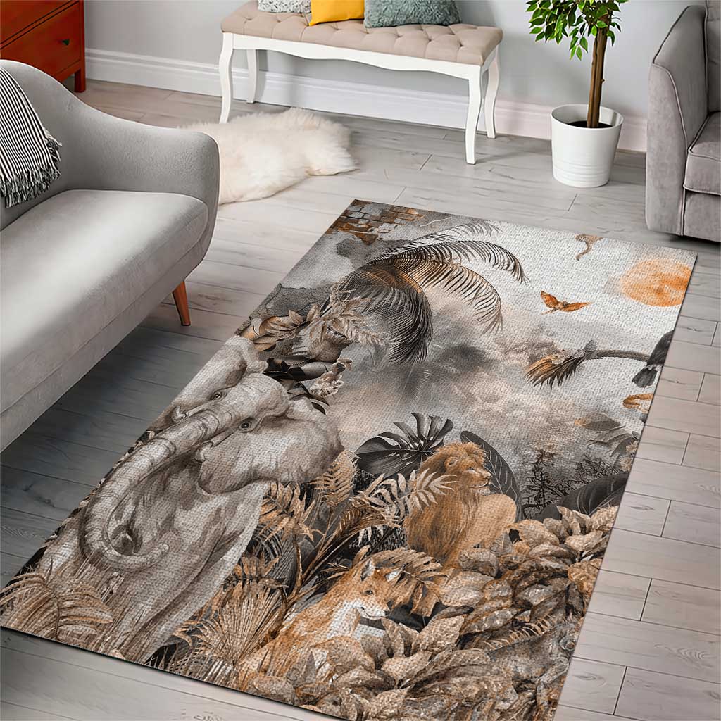 Africa Safari Animals Area Rug - Wonder Print Shop