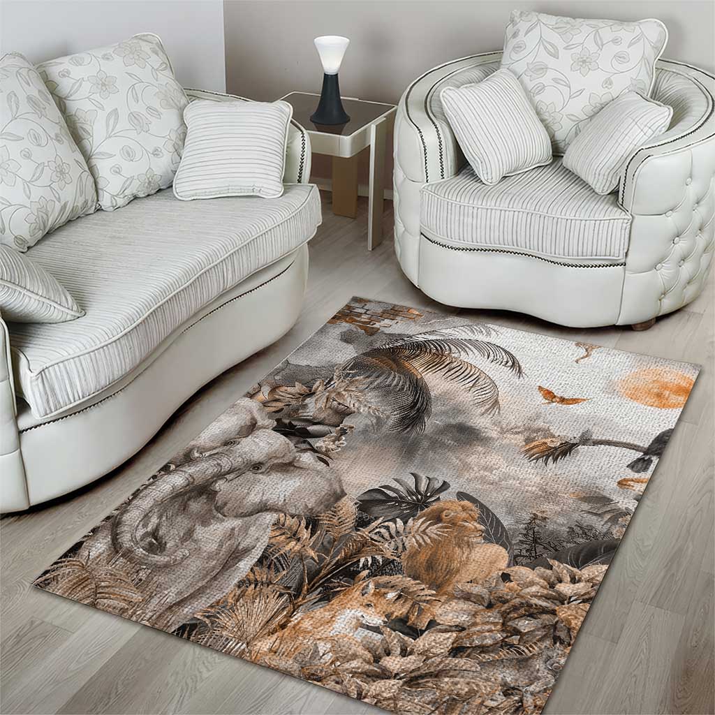 Africa Safari Animals Area Rug - Wonder Print Shop