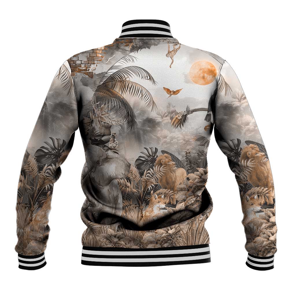 Africa Safari Animals Baseball Jacket - Wonder Print Shop