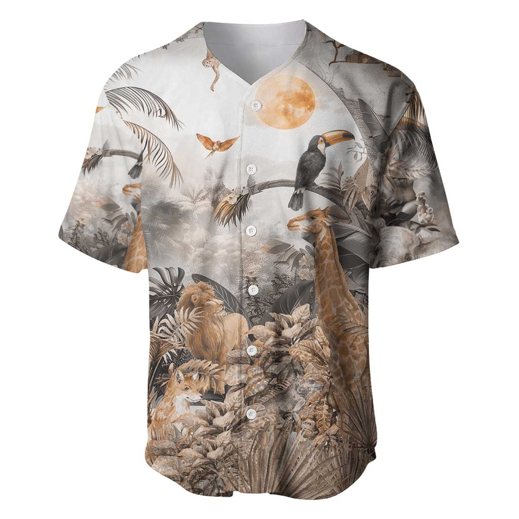 Africa Safari Animals Baseball Jersey - Wonder Print Shop