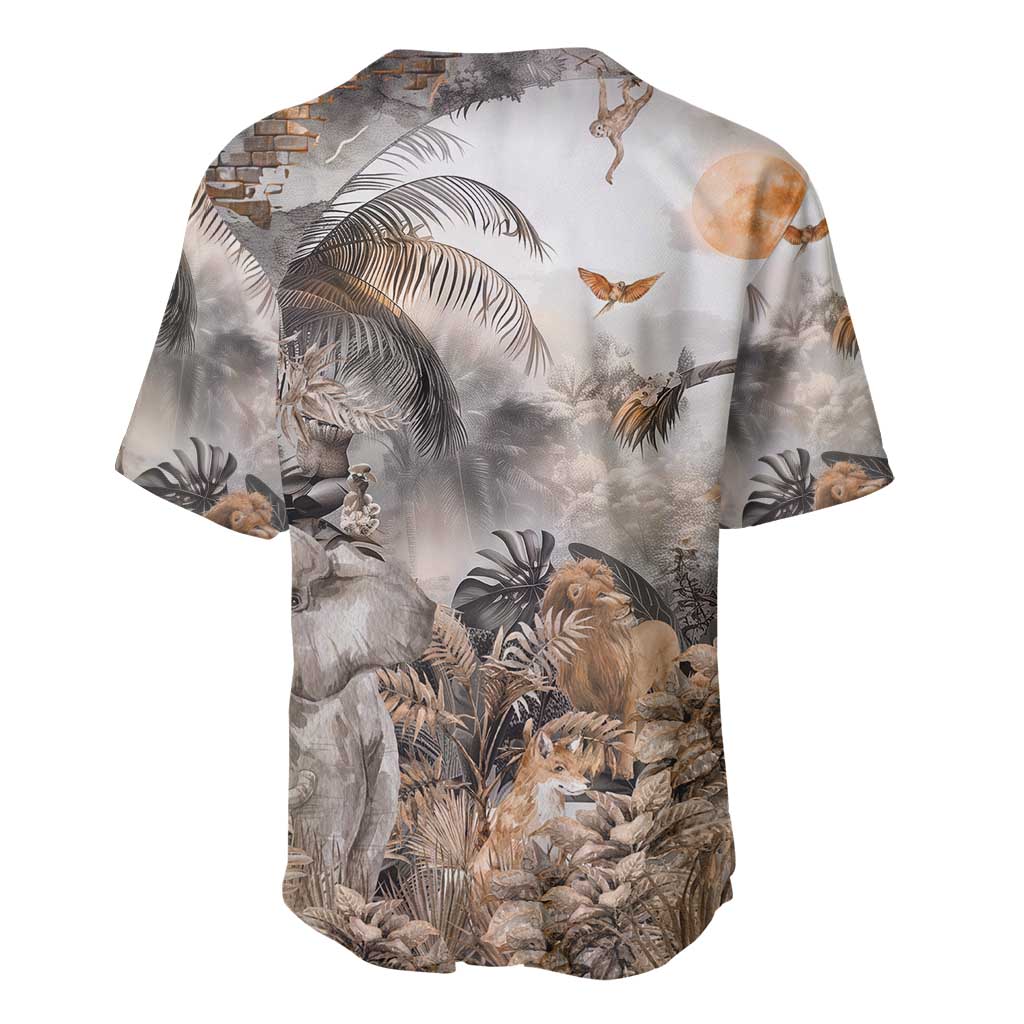 Africa Safari Animals Baseball Jersey - Wonder Print Shop