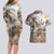 Africa Safari Animals Couples Matching Long Sleeve Bodycon Dress and Hawaiian Shirt - Wonder Print Shop