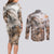 Africa Safari Animals Couples Matching Long Sleeve Bodycon Dress and Long Sleeve Button Shirt - Wonder Print Shop