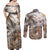 Africa Safari Animals Couples Matching Off Shoulder Maxi Dress and Long Sleeve Button Shirt - Wonder Print Shop
