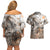 Africa Safari Animals Couples Matching Off Shoulder Short Dress and Hawaiian Shirt - Wonder Print Shop