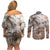 Africa Safari Animals Couples Matching Off Shoulder Short Dress and Long Sleeve Button Shirt - Wonder Print Shop