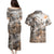 Africa Safari Animals Couples Matching Puletasi and Hawaiian Shirt - Wonder Print Shop