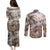 Africa Safari Animals Couples Matching Puletasi and Long Sleeve Button Shirt - Wonder Print Shop
