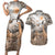 Africa Safari Animals Couples Matching Short Sleeve Bodycon Dress and Hawaiian Shirt - Wonder Print Shop