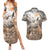Africa Safari Animals Couples Matching Summer Maxi Dress and Hawaiian Shirt - Wonder Print Shop