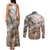 Africa Safari Animals Couples Matching Tank Maxi Dress and Long Sleeve Button Shirt - Wonder Print Shop