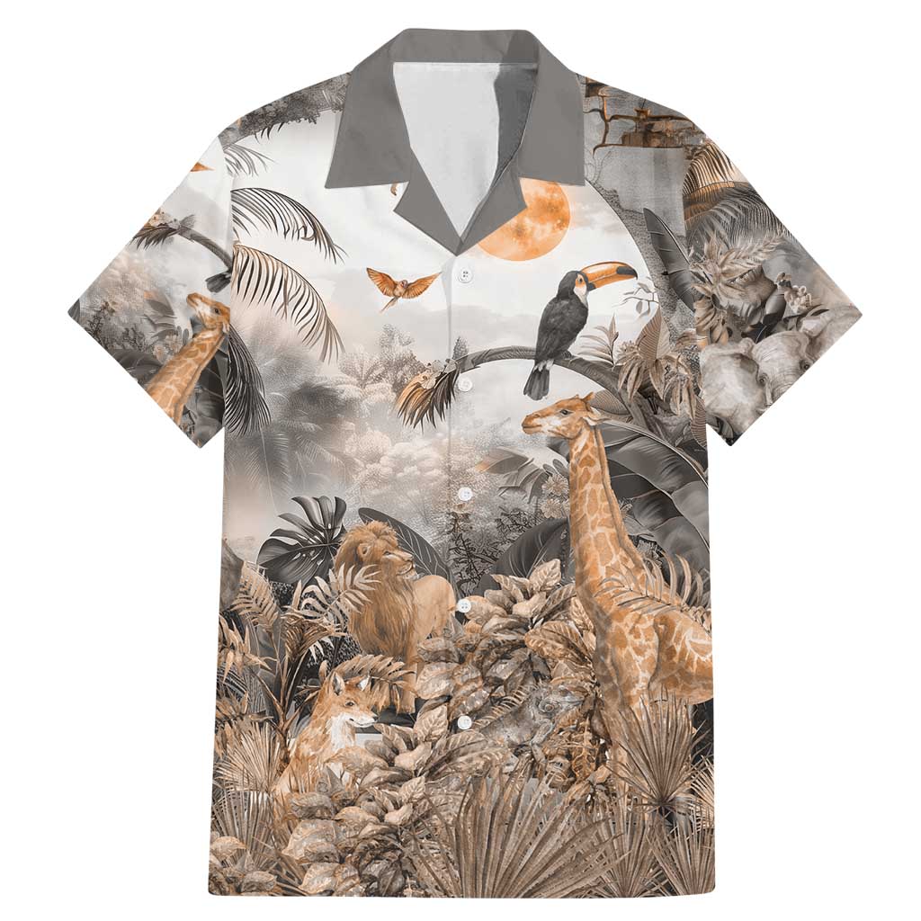 Africa Safari Animals Family Matching Mermaid Dress and Hawaiian Shirt - Wonder Print Shop