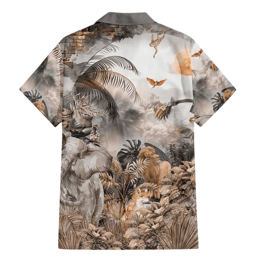 Africa Safari Animals Family Matching Mermaid Dress and Hawaiian Shirt - Wonder Print Shop