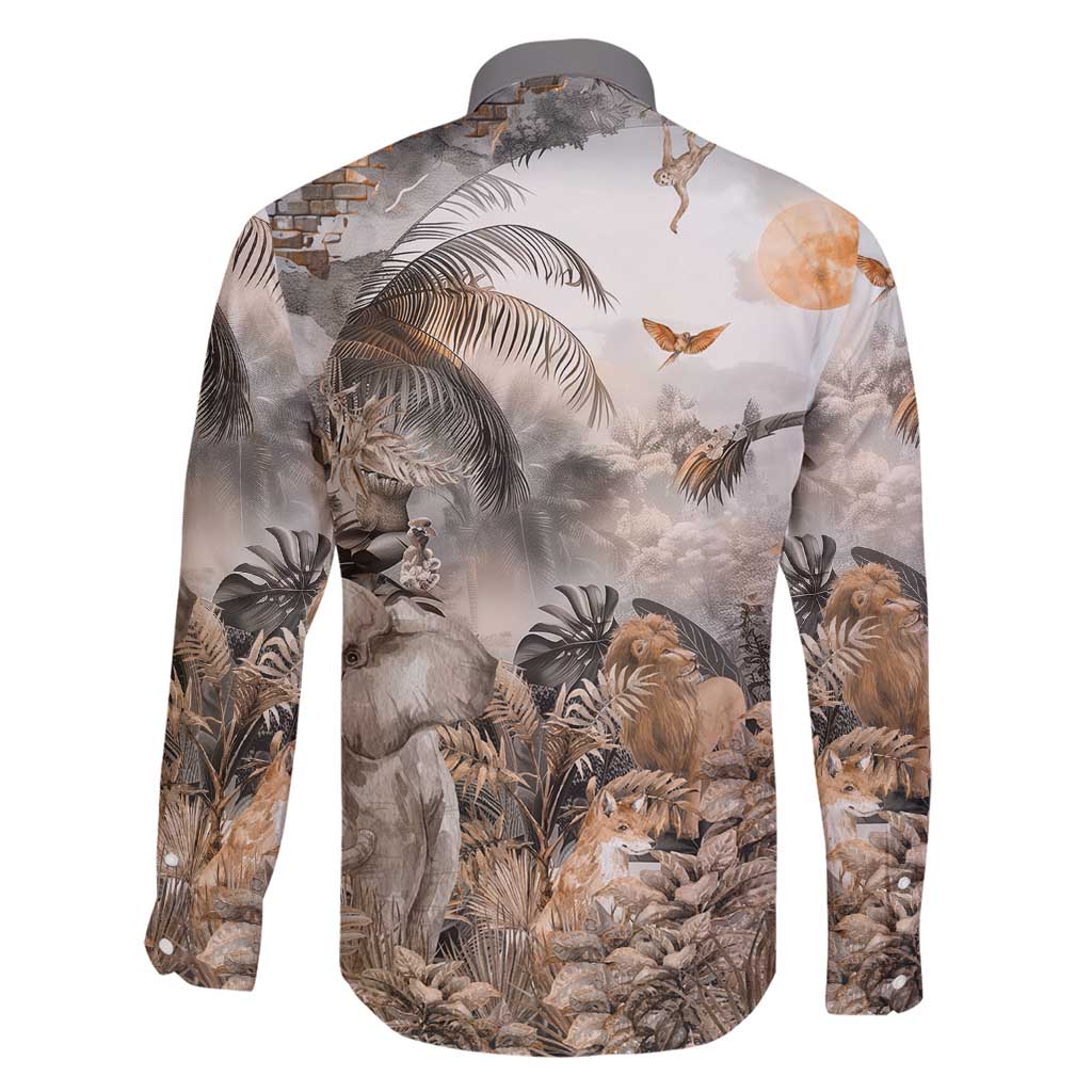 Africa Safari Animals Family Matching Mermaid Dress and Hawaiian Shirt - Wonder Print Shop