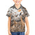Africa Safari Animals Family Matching Off The Shoulder Long Sleeve Dress and Hawaiian Shirt - Wonder Print Shop