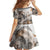 Africa Safari Animals Family Matching Off Shoulder Maxi Dress and Hawaiian Shirt - Wonder Print Shop