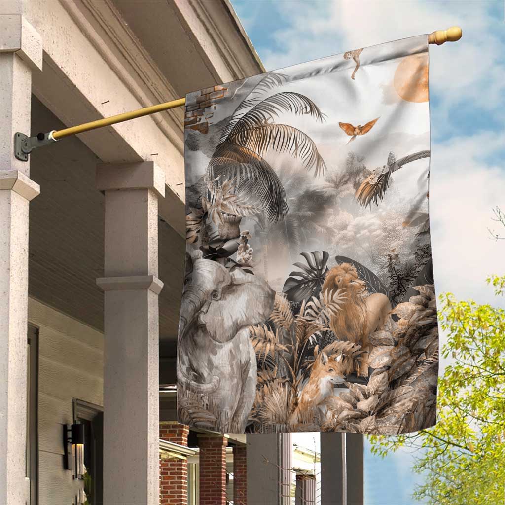Africa Safari Animals Garden Flag - Wonder Print Shop