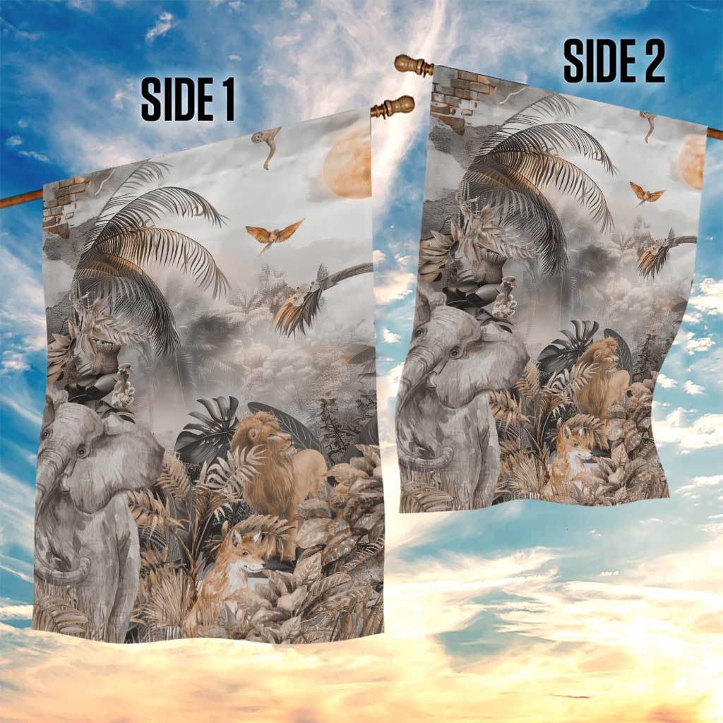 Africa Safari Animals Garden Flag - Wonder Print Shop