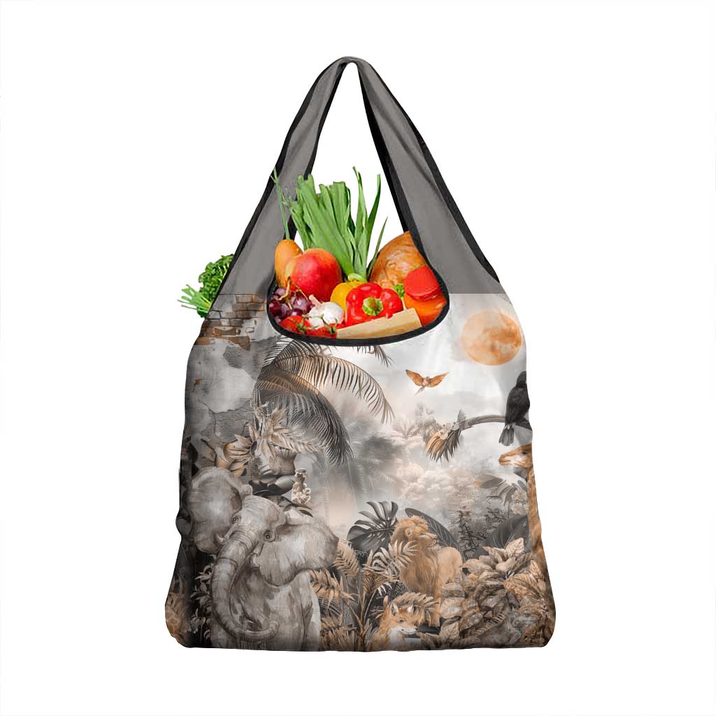 Africa Safari Animals Grocery Bag