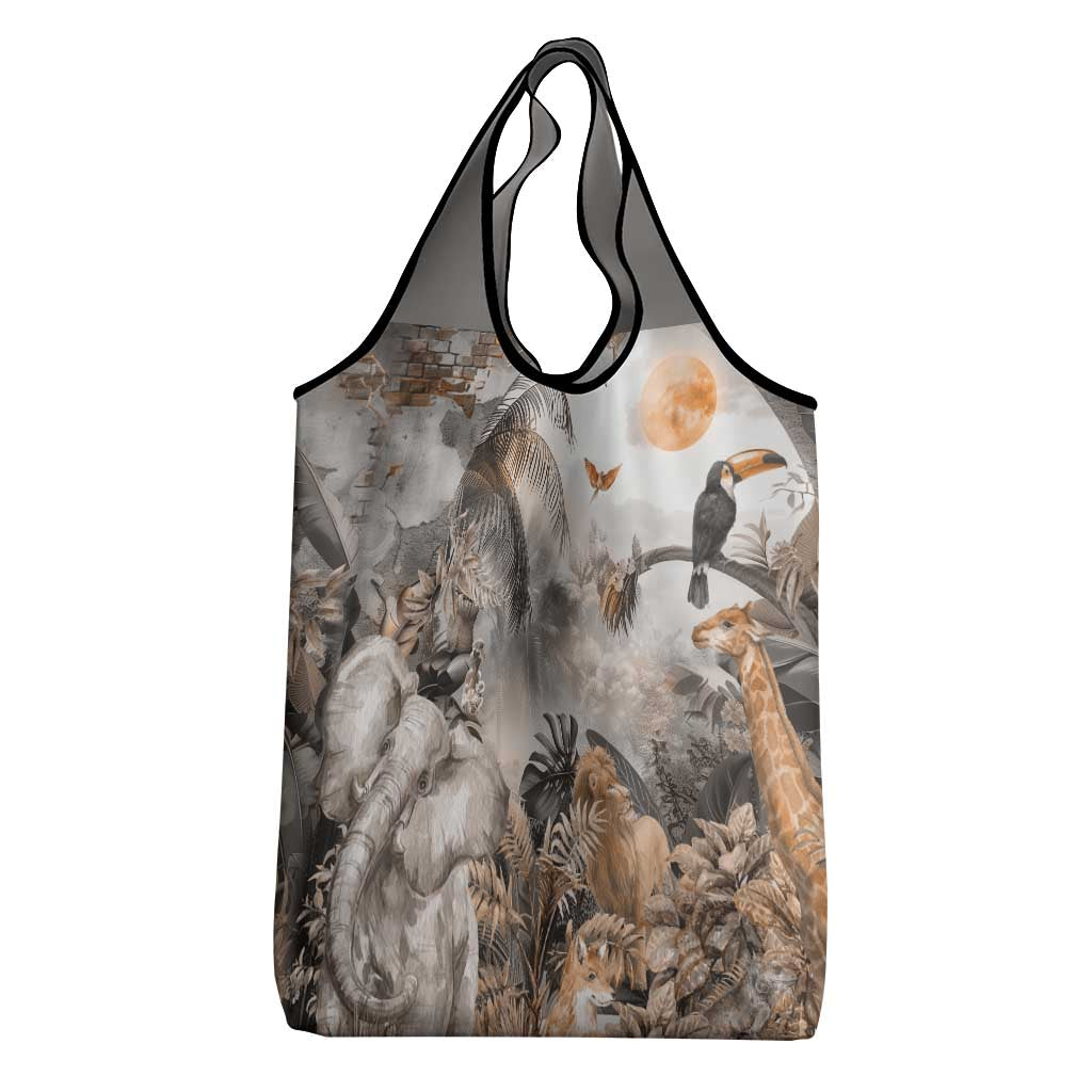 Africa Safari Animals Grocery Bag