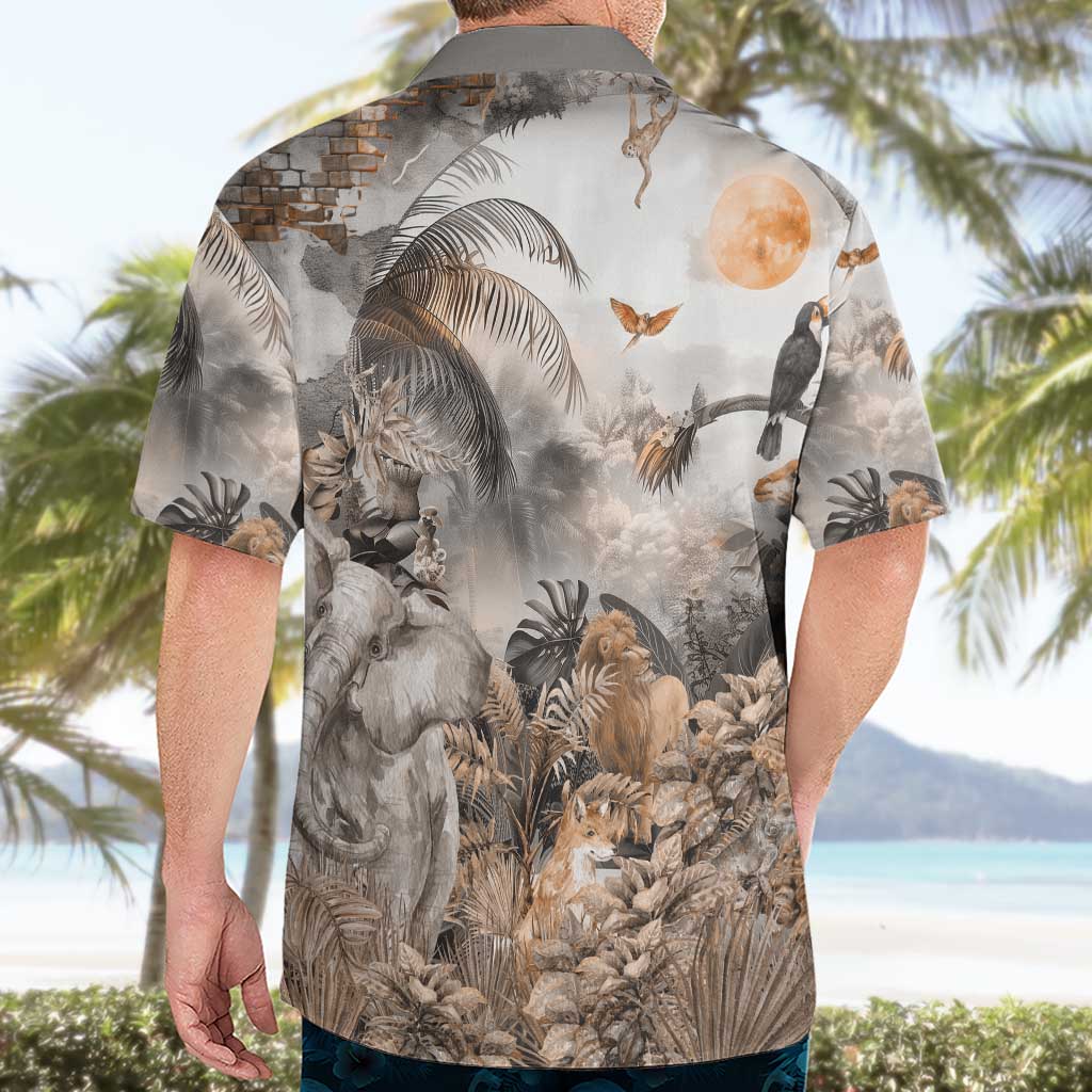 Africa Safari Animals Hawaiian Shirt - Wonder Print Shop