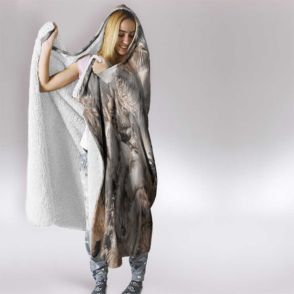 Africa Safari Animals Hooded Blanket
