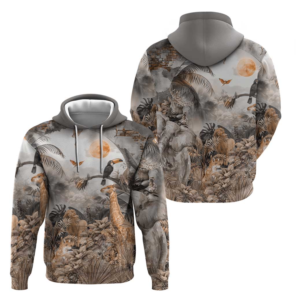 Africa Safari Animals Hoodie - Wonder Print Shop