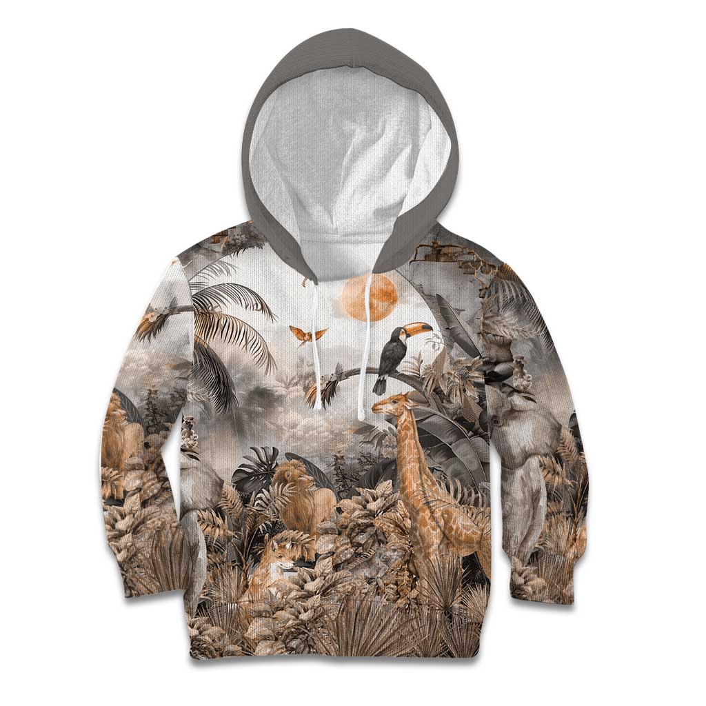 Africa Safari Animals Kid Hoodie - Wonder Print Shop