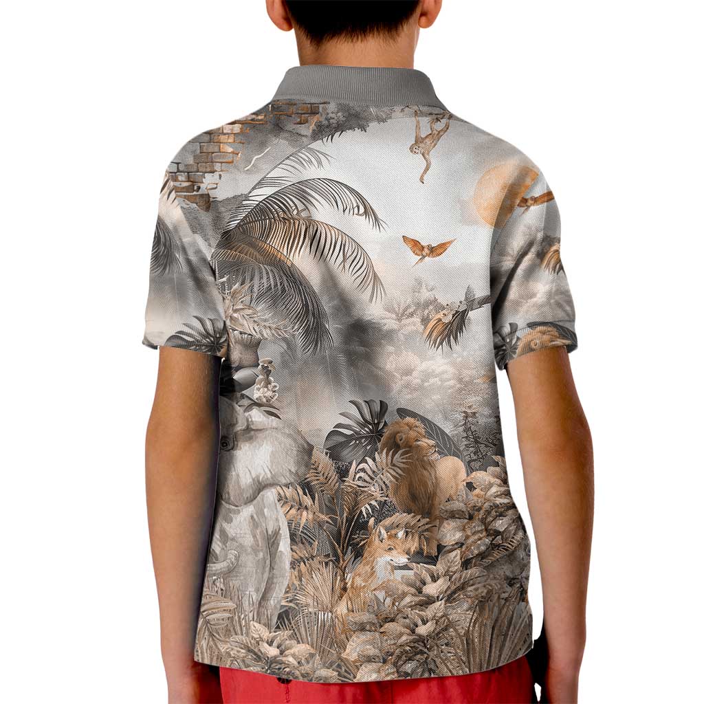 Africa Safari Animals Kid Polo Shirt - Wonder Print Shop
