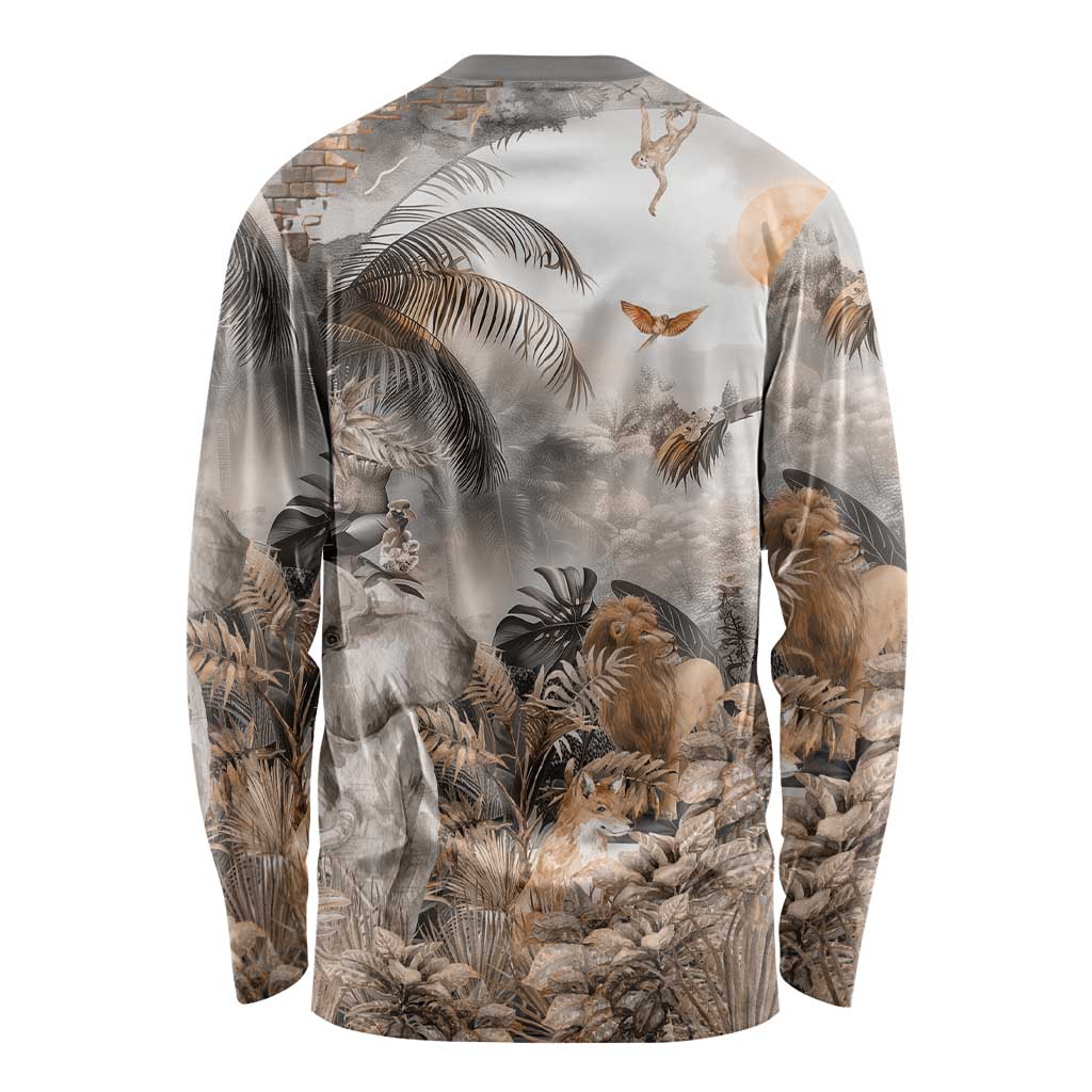 Africa Safari Animals Long Sleeve Shirt - Wonder Print Shop
