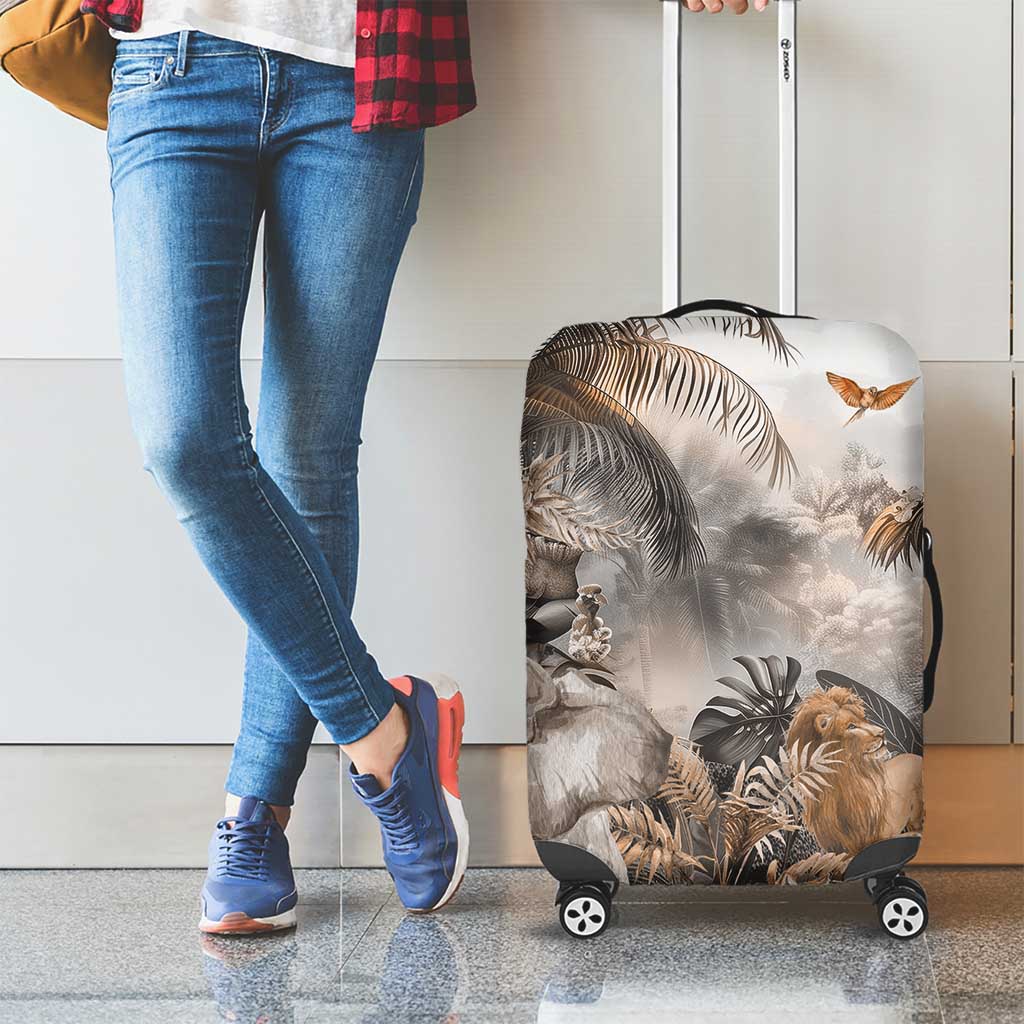 Africa Safari Animals Luggage Cover - Wonder Print Shop