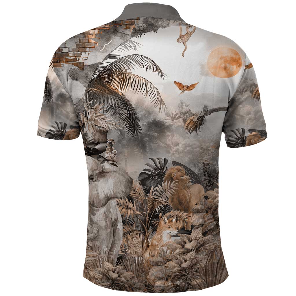 Africa Safari Animals Polo Shirt - Wonder Print Shop