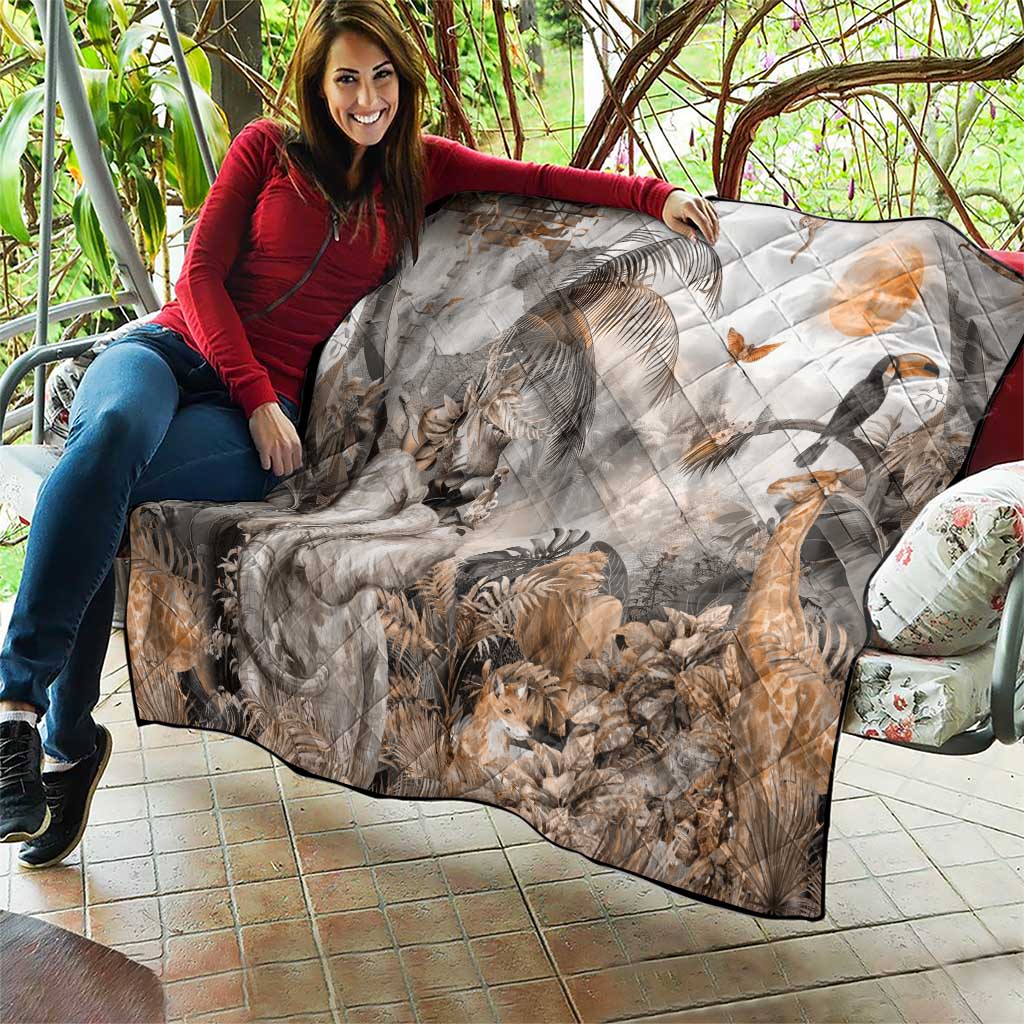 Africa Safari Animals Quilt - Wonder Print Shop