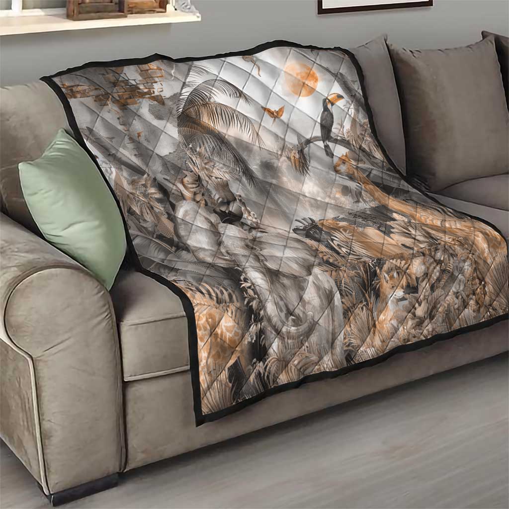 Africa Safari Animals Quilt - Wonder Print Shop