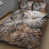 Africa Safari Animals Quilt Bed Set - Wonder Print Shop