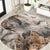 Africa Safari Animals Round Carpet