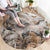 Africa Safari Animals Round Carpet