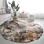 Africa Safari Animals Round Carpet