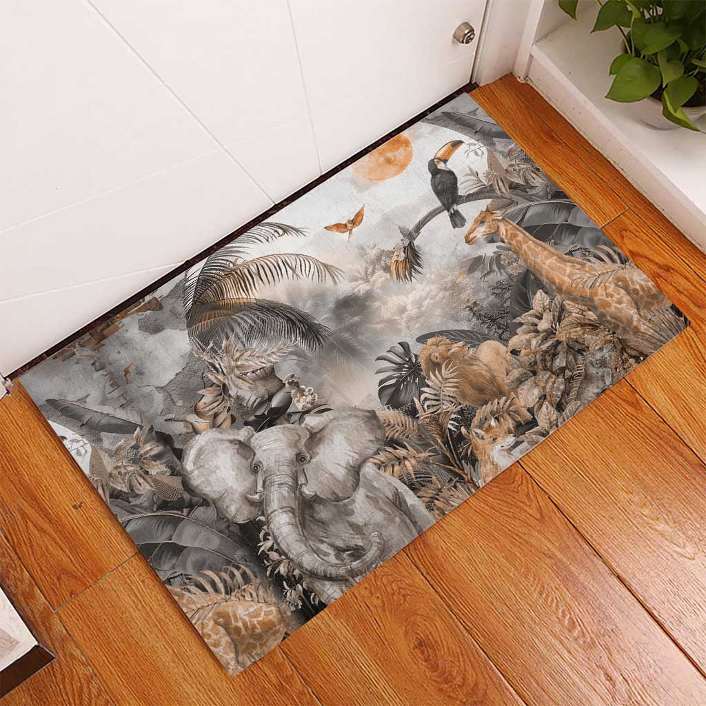 Africa Safari Animals Rubber Doormat - Wonder Print Shop