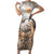 Africa Safari Animals Short Sleeve Bodycon Dress - Wonder Print Shop