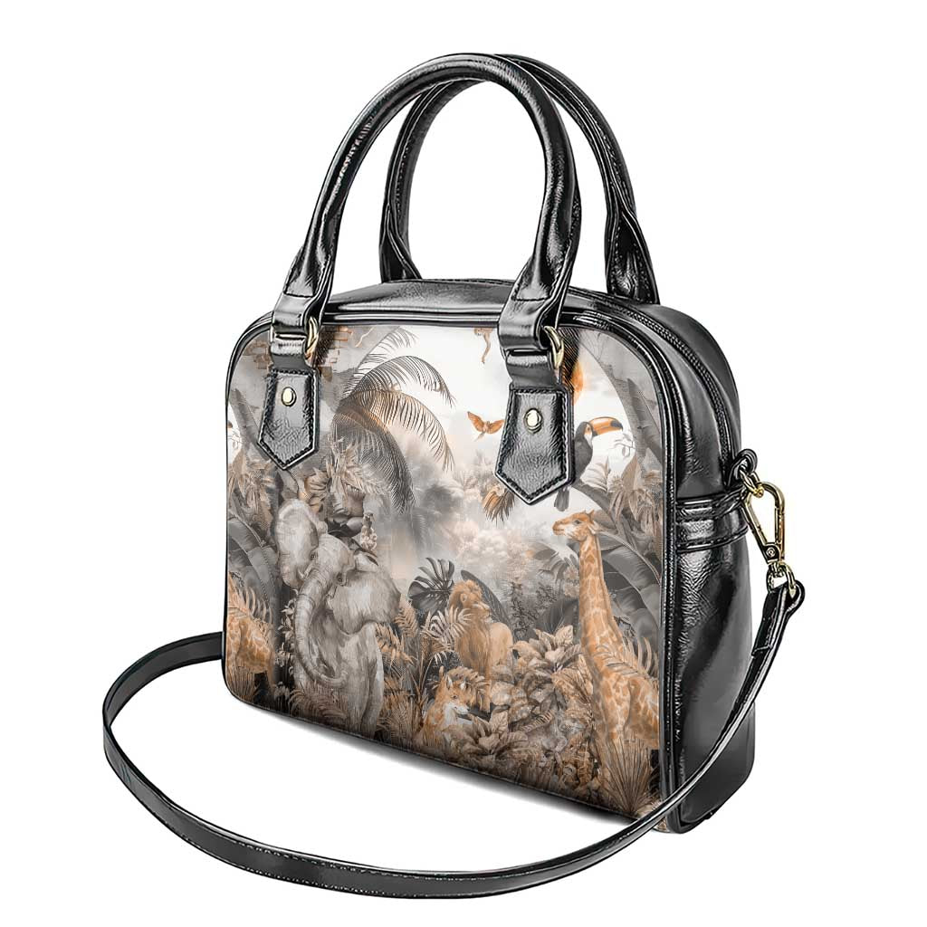 Africa Safari Animals Shoulder Handbag