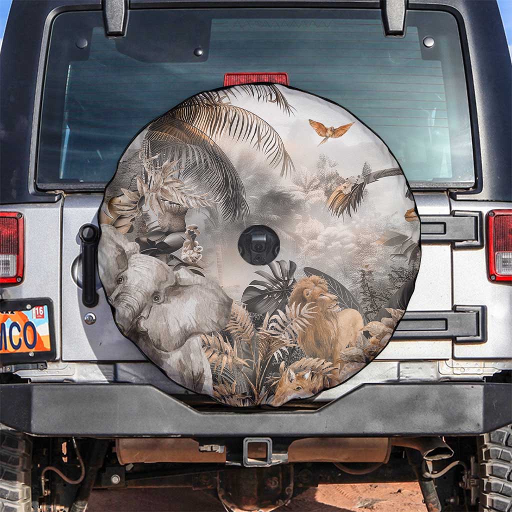 Africa Safari Animals Spare Tire Cover - Wonder Print Shop