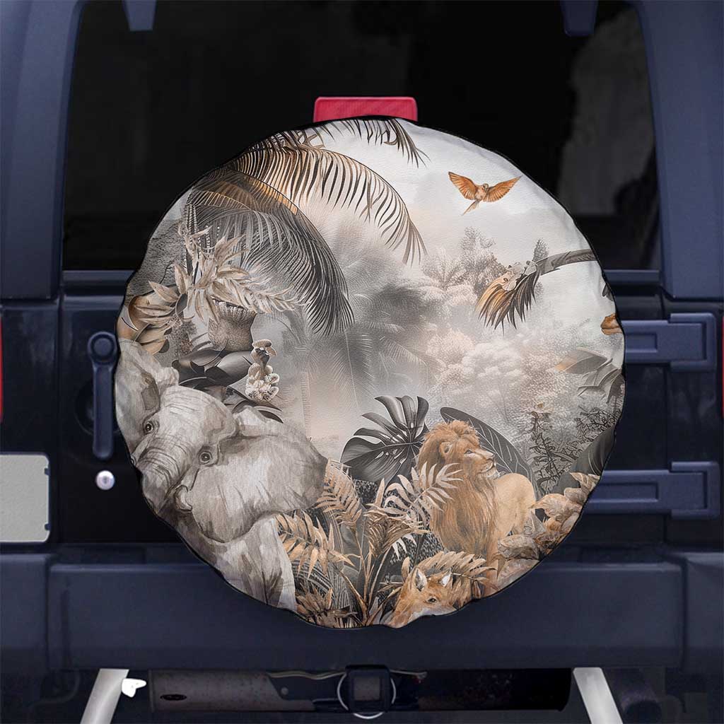 Africa Safari Animals Spare Tire Cover - Wonder Print Shop